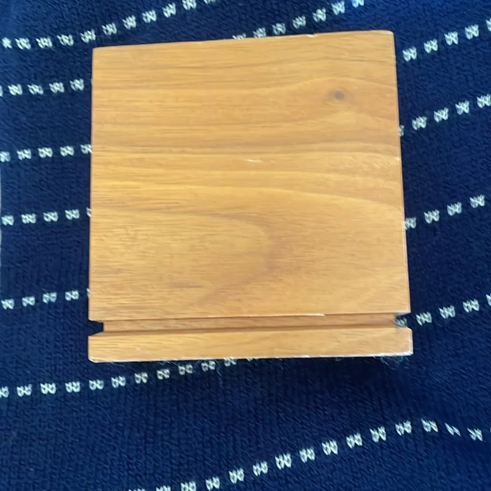 Wood carved Pencil Holder with Ship Motif